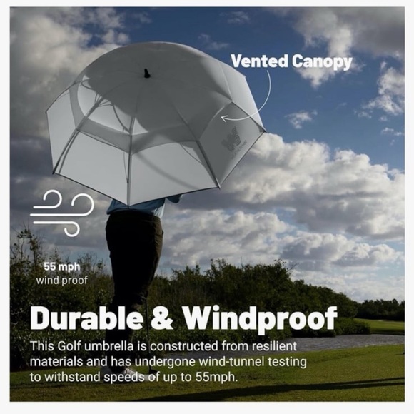 NEW 68” Weatherman Golf Umbrella - Georgetown Hoyas University Navy Blue - Picture 9 of 9